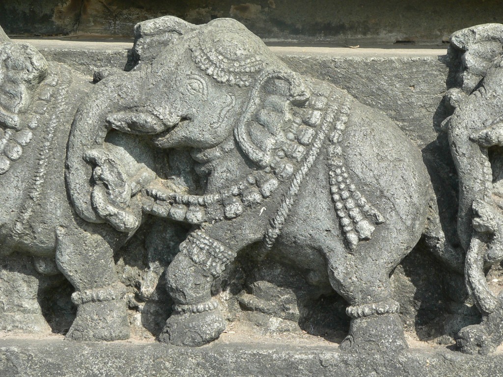 elephant temple
	  carving