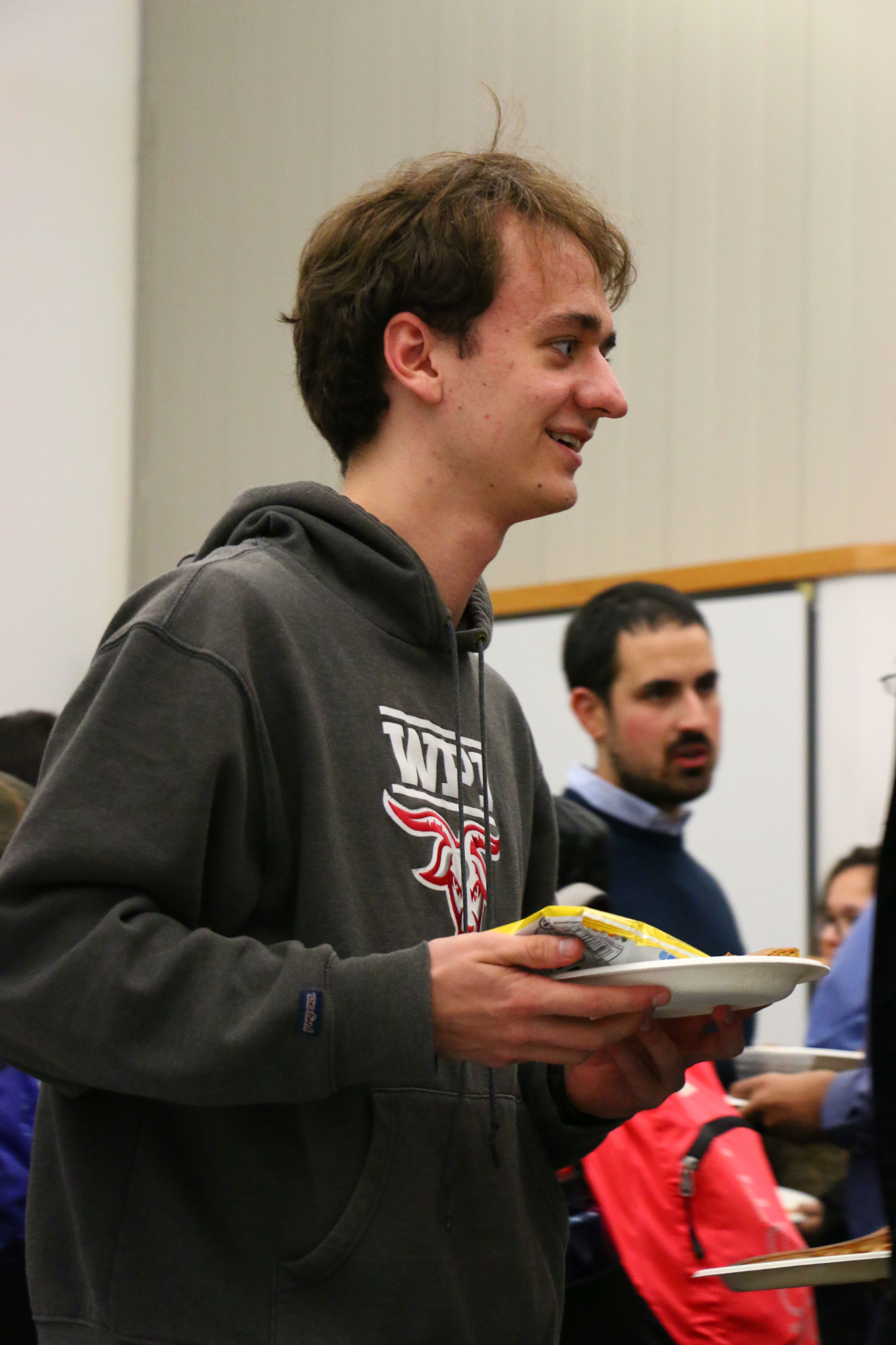 Student at a holiday open house