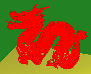 Billboard Representation Dragon Low Error No Lighting