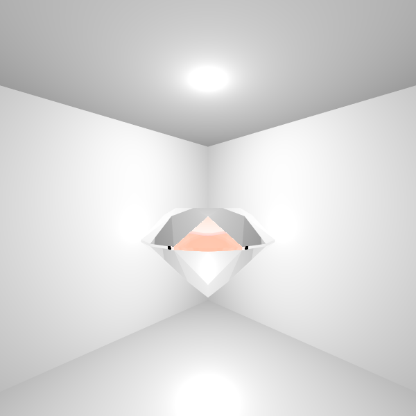 Diamond with 9-color 
spectrum.