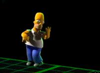 [Smaller Picture of Homer in 3D]
