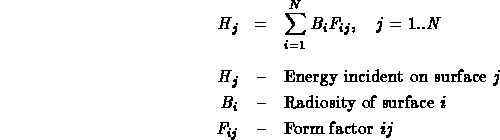 Hj = sum(i=1..N, Bi Fij)