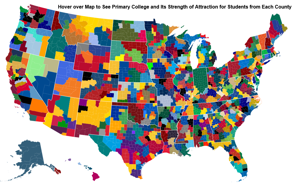 College Influence Maps