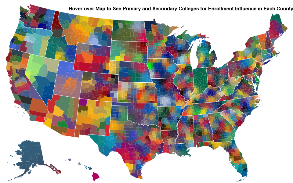 College Influence Maps