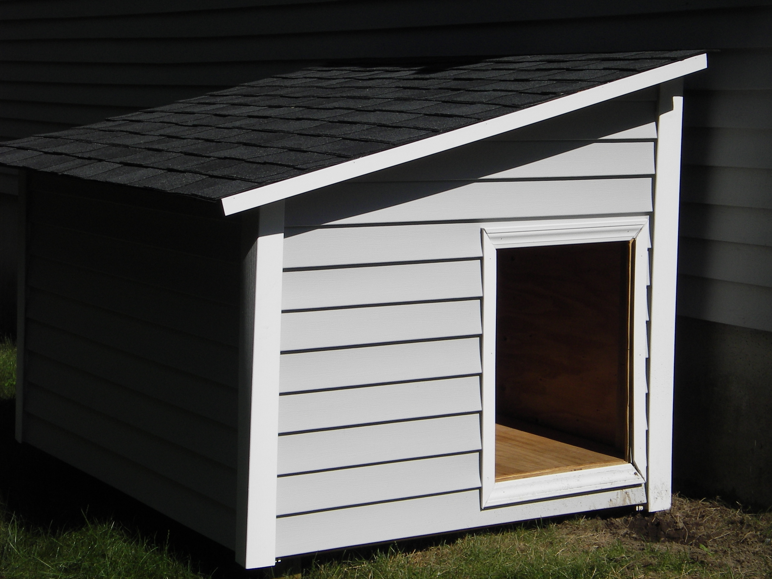 Free Slant Roof Dog House Plans