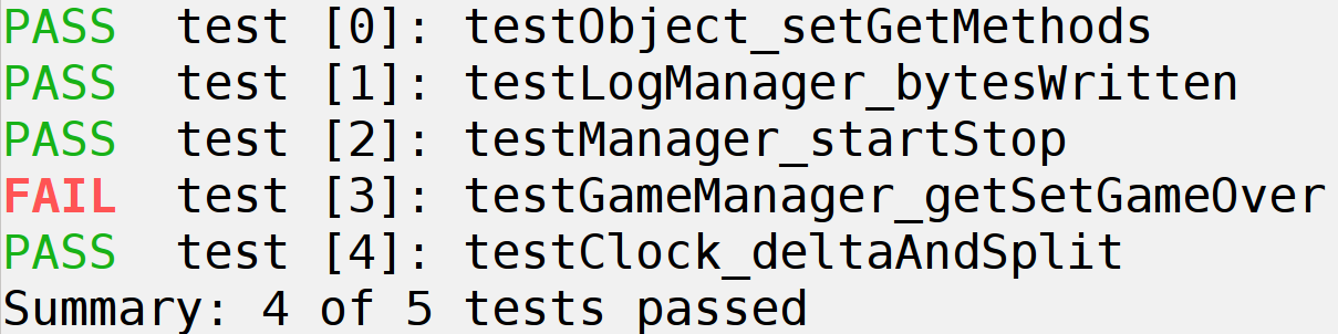 Unit Test Manager snapshot