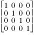 4x4 identity matrix