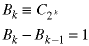 B(k) = C(2^k); 
B(k) - B(k-1) = 1
