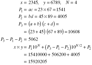 Example showing how to multiply two 4-digit numbers