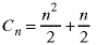 C(n) = n^2/2  +  n/2